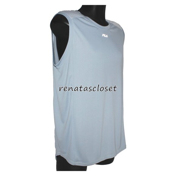 Fila Men's Zain Poly Interlock Training Tank NWT - Picture 3 of 10